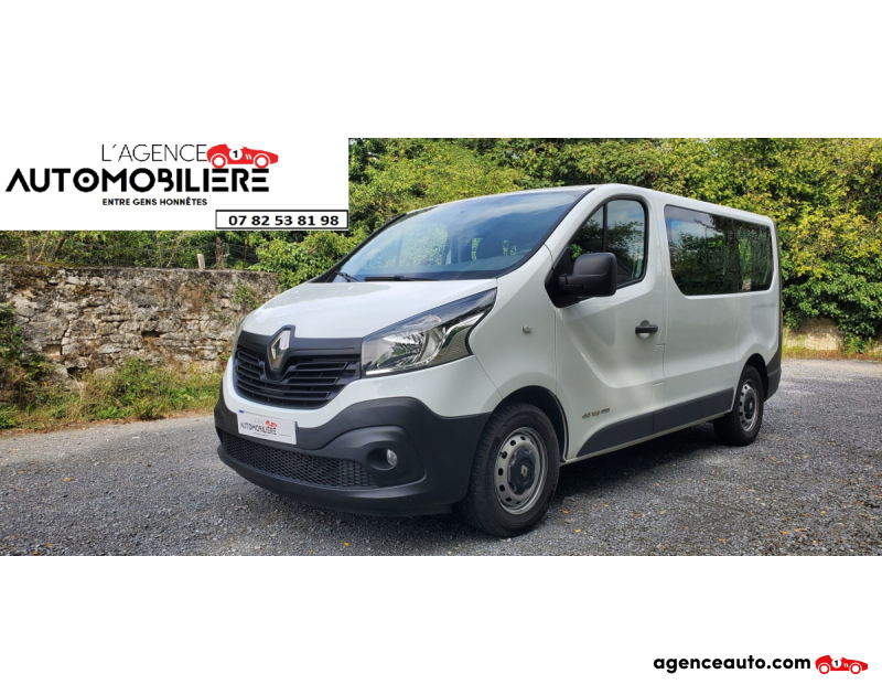 Achat voiture occasion, Auto occasion pas cher | Agence Auto Renault Trafic 1.6 dCi 125 cv Combi 9 places L1H1 Blanc Année 2017 Manuelle Diesel