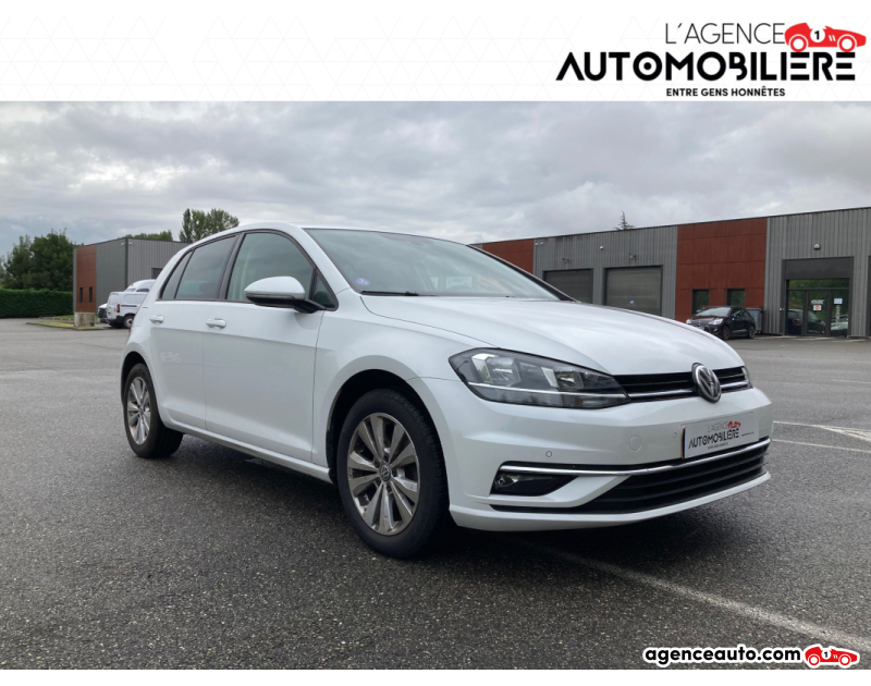 Achat voiture occasion, Auto occasion pas cher | Agence Auto Volkswagen Golf 1.0 TSI 115 CONFORTLINE Blanc Année 2019 Manuelle Essence