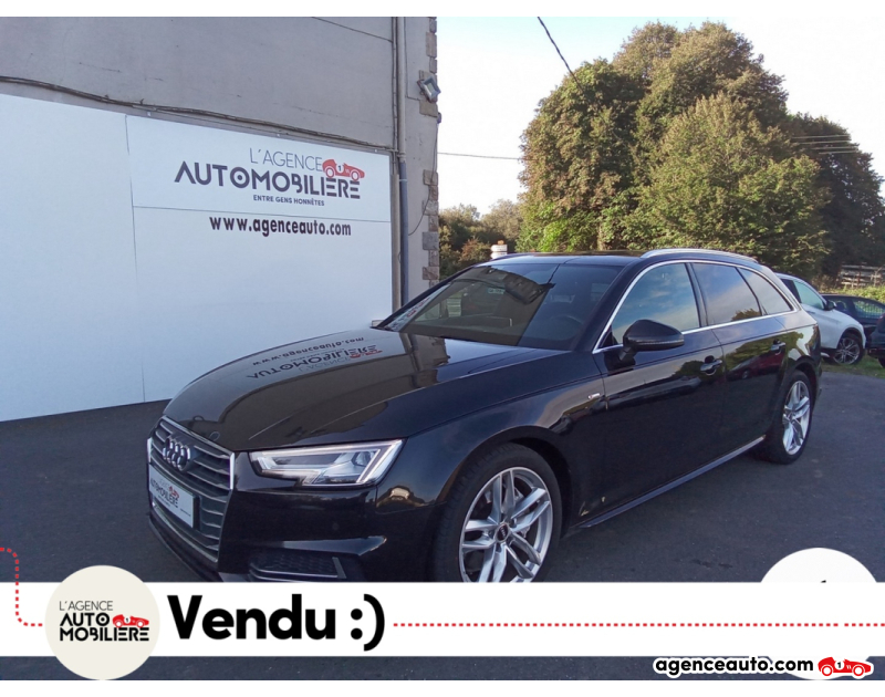 Achat voiture occasion, Auto occasion pas cher | Agence Auto Audi A4 Avant 2.0 TDI 190 S-LINE Noir Année 2018 Manuelle Diesel