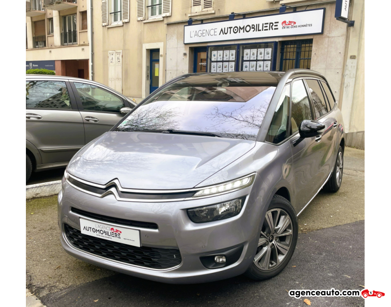 Achat voiture occasion, Auto occasion pas cher | Agence Auto Citroen Grand C4 Picasso 2.0 BLUEHDI 150 S&S EXCLUSIVE EAT6 Gris Année 2015 Automatique Diesel