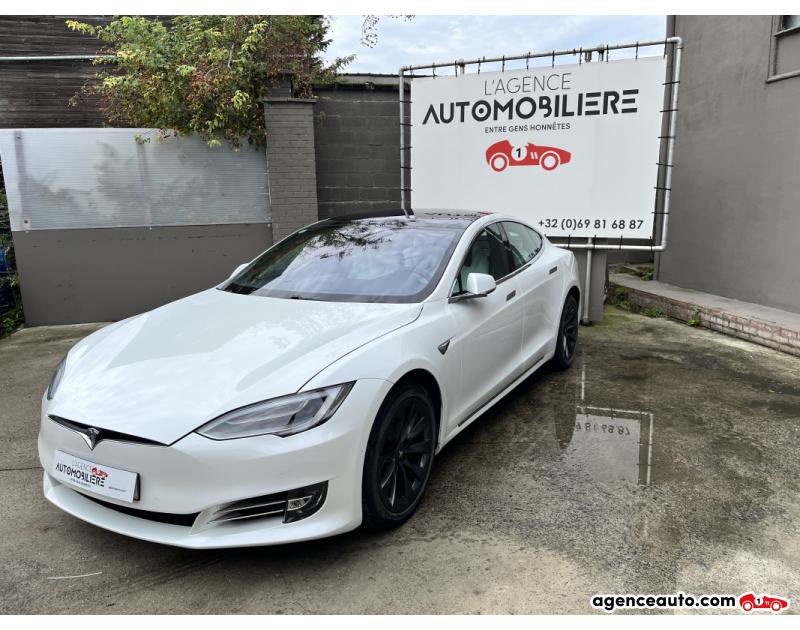 Achat voiture occasion, Auto occasion pas cher | Agence Auto Tesla Model S Dual- Motor long range Blanc Année 2020 Automatique Électrique