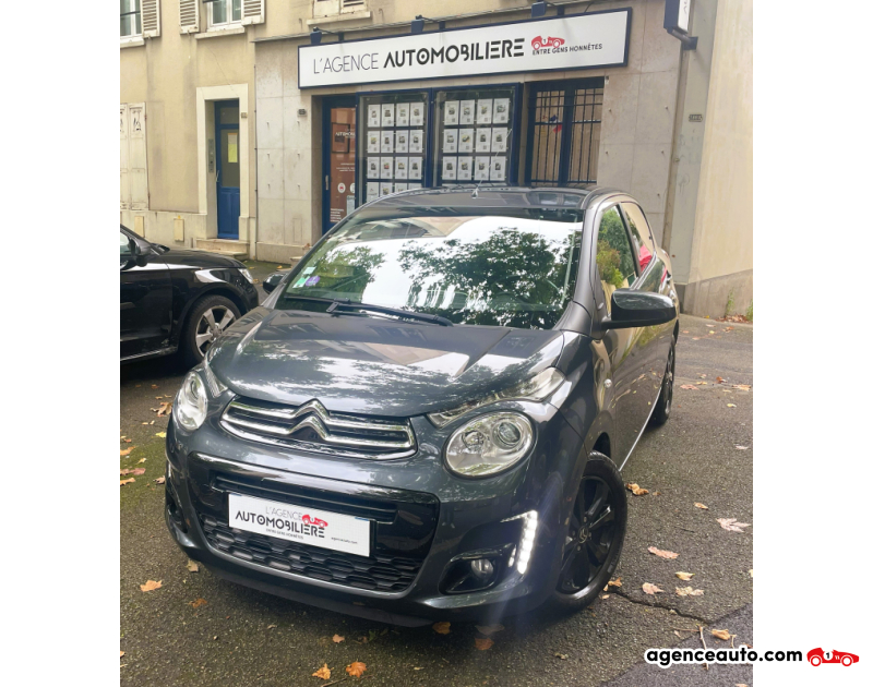 Achat voiture occasion, Auto occasion pas cher | Agence Auto Citroen C1 1.0 VTI 72 SHINE ETG 5P REVISION A JOUR Gris Année 2019 Automatique Essence