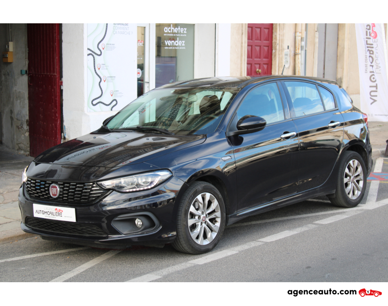 Achat voiture occasion, Auto occasion pas cher | Agence Auto Fiat Tipo 1.4 95 EASY ( Distribution changée, Radar Arr, Roue de secours ... ) Noir Année 2018 Manuelle Essence