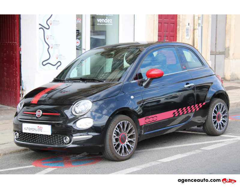 Compra de Coches Usados, Coches Usados Baratos %'|'% Agence Auto Fiat 500 1.0 70 BSG MHEV HYBRID RED START-STOP (Toit panoramique, Garantie FIAT, CarPlay, Radar AR,..) Noir Año 2024 Manuelle Hybride