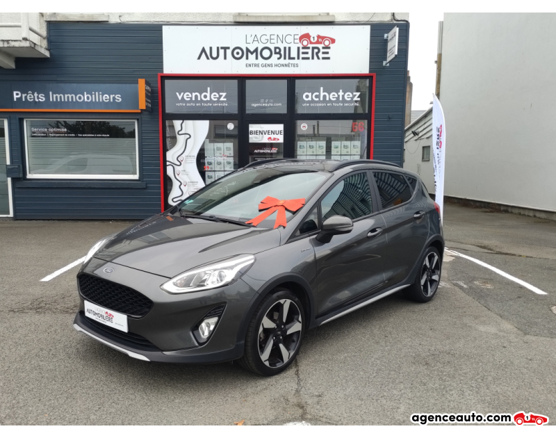 Achat voiture occasion, Auto occasion pas cher | Agence Auto Ford Fiesta 1.0 Ecoboost 100 ch BVM6 ACTIVE PACK Gris Année 2018 Manuelle Essence