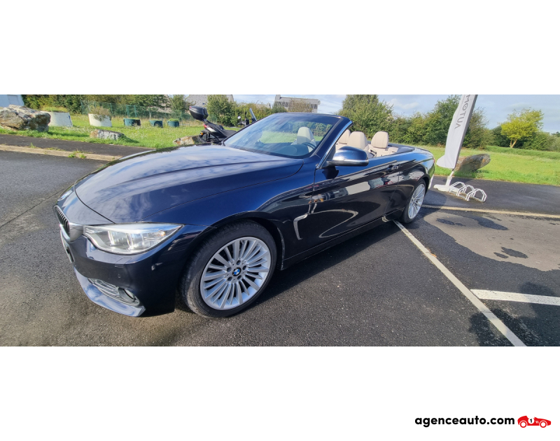 Achat voiture occasion, Auto occasion pas cher | Agence Auto Bmw Série 4 (F33) CABRIOLET 420D LUXURY BVA8 Bleu Année 2015 Automatique Diesel