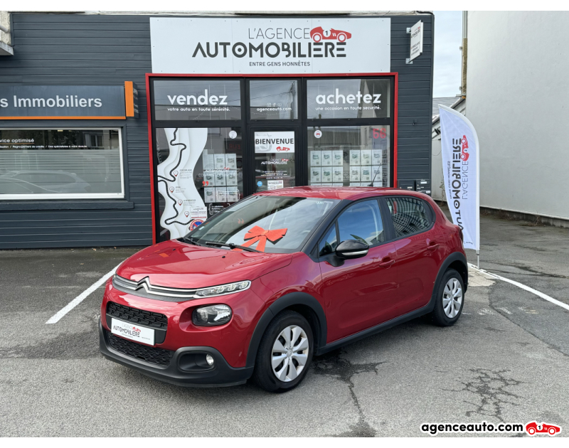 Achat voiture occasion, Auto occasion pas cher | Agence Auto Citroen C3 1.5 HDI 100ch BVM5 Feel (DIESEL) Rouge Année 2020 Manuelle Diesel
