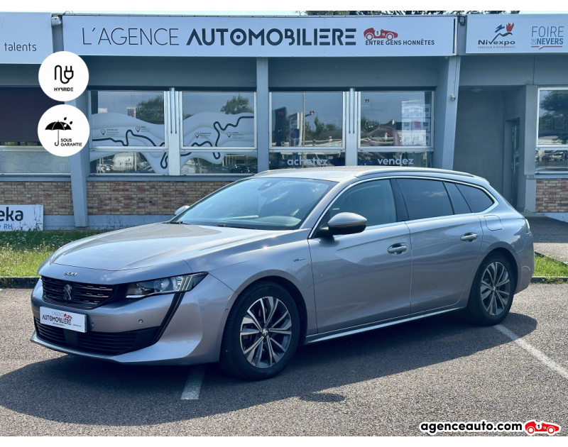 Aankoop Gebruikte Auto, Goedkope Gebruikte Auto | Agence Auto Peugeot 508 SW HYBRID 225ch Allure e-EAT8/Cuir intégral/Crit'air 1 Gris Jaar 2019 Automatique Hybride