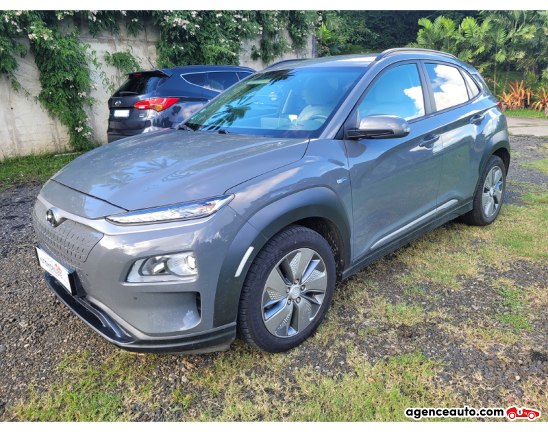 Achat voiture occasion, Auto occasion pas cher | Agence Auto Hyundai KONA 64 Kwh 204CH 2WD Gris Année 2020 Automatique Électrique