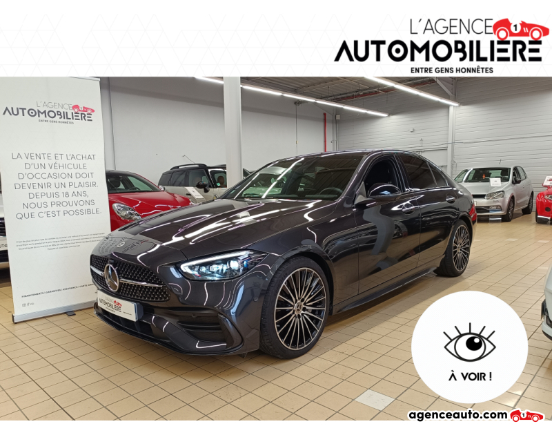 Achat voiture occasion, Auto occasion pas cher | Agence Auto Mercedes Classe C V 200 AMG LINE 9G-TRONIC Gris Année 2022 Automatique Hybride