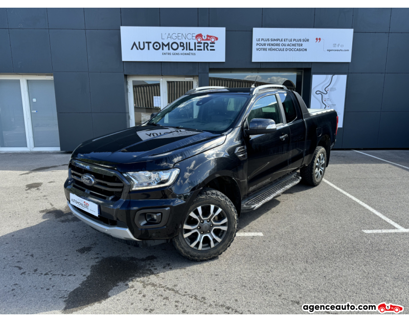 Achat voiture occasion, Auto occasion pas cher | Agence Auto Ford Ranger 2.0 EcoBlue Wildtrack 4x4 213 cv Boîte auto Noir Année 2019 Automatique Diesel