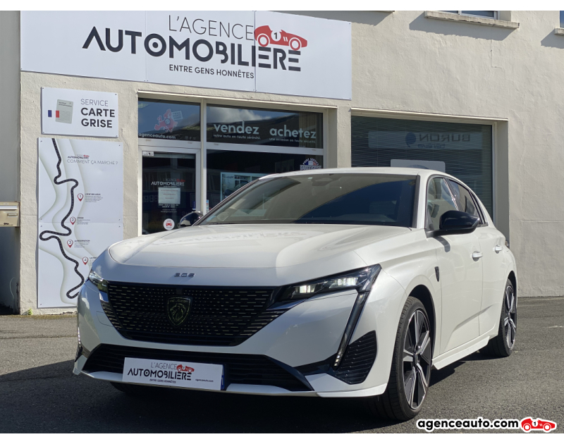 Compra de Coches Usados, Coches Usados Baratos %'|'% Agence Auto Peugeot 308 BERLINE III PHEV 1.6 GT PACK 225Ch e-EAT8 - ORIGINE FRANCE - 1ER MAIN Blanc Año 2023 Automatique Hybride