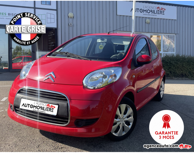 Achat voiture occasion, Auto occasion pas cher | Agence Auto Citroen C1 1.0i Attraction 68 cv Rouge Année 2009 Automatique Essence