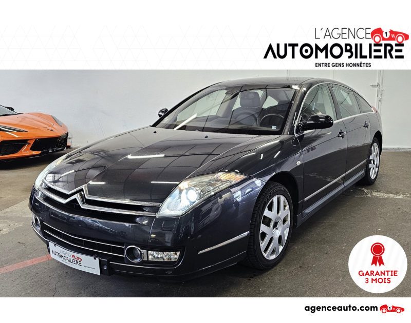 Achat voiture occasion, Auto occasion pas cher | Agence Auto Citroen C6 2.7 HDI V6 205 EXCLUSIVE BVA Gris Année 2008 Automatique Diesel
