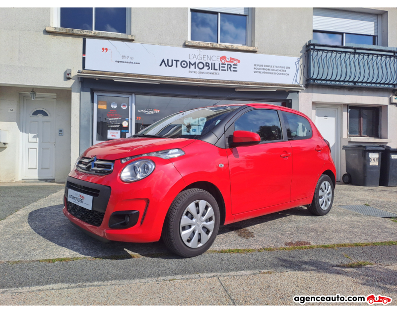 Gebrauchtwagenkauf, Günstige Gebrauchtwagen | Automobilienagentur Citroen C1 5 Portes 1.0 VTi 72 cv FEEL - Distribution a chaine Rouge Jahr 2018 Manuelle Essence