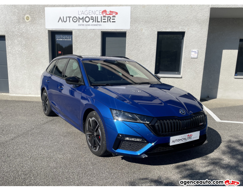 Gebrauchtwagenkauf, Günstige Gebrauchtwagen | Automobilienagentur Skoda Octavia combi IV 2.0 TSI 245ch RS DSG7 Bleu Jahr 2023 Automatique Essence