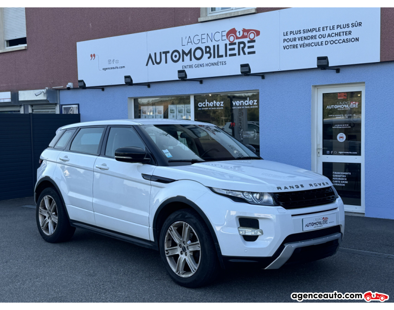 Achat voiture occasion, Auto occasion pas cher | Agence Auto Land Rover Range Rover Evoque 2.2 SD4 190ch Dynamic BVA Blanc Année 2012 Automatique Diesel