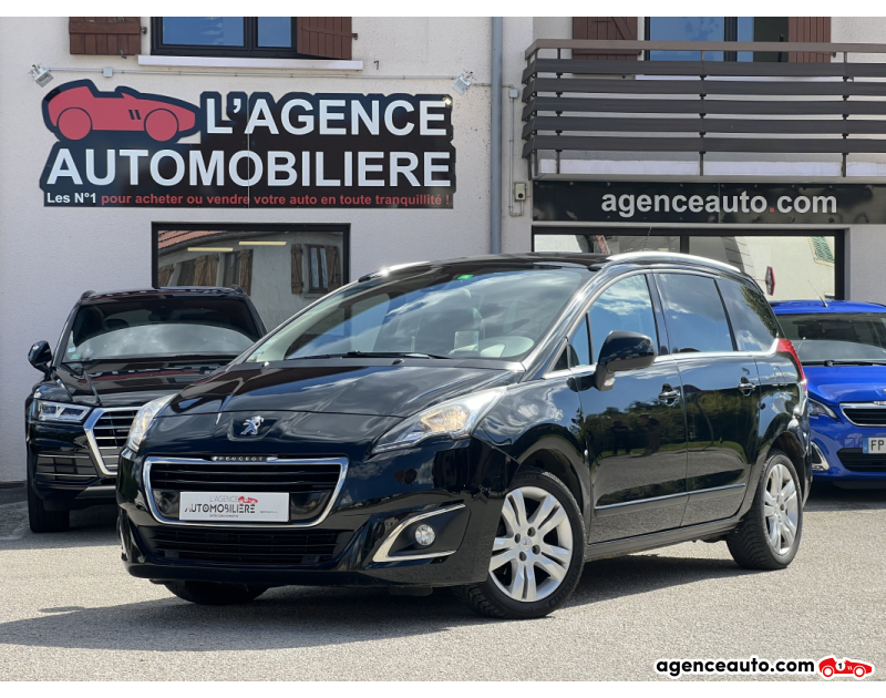 Achat voiture occasion, Auto occasion pas cher | Agence Auto Peugeot 5008 1.6 hdi 115ch ALLURE 7 places Noir Année 2013 Manuelle Diesel