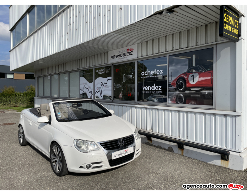 Gebrauchtwagenkauf, Günstige Gebrauchtwagen | Automobilienagentur Volkswagen EOS Cabriolet 3.2 i V6 24V 250 CV Boîte DSG6 Carat Blanc Jahr 2007 Automatique Essence