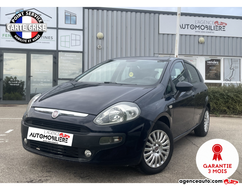 Achat voiture occasion, Auto occasion pas cher | Agence Auto Fiat Punto 1.3 MJT 75 cv EVO Bleu Année 2011 Manuelle Diesel