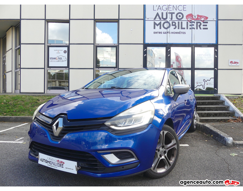 Achat voiture occasion, Auto occasion pas cher | Agence Auto Renault Clio 1.2 Tce 120 GT LINE Bleu Année 2017 Manuelle Essence