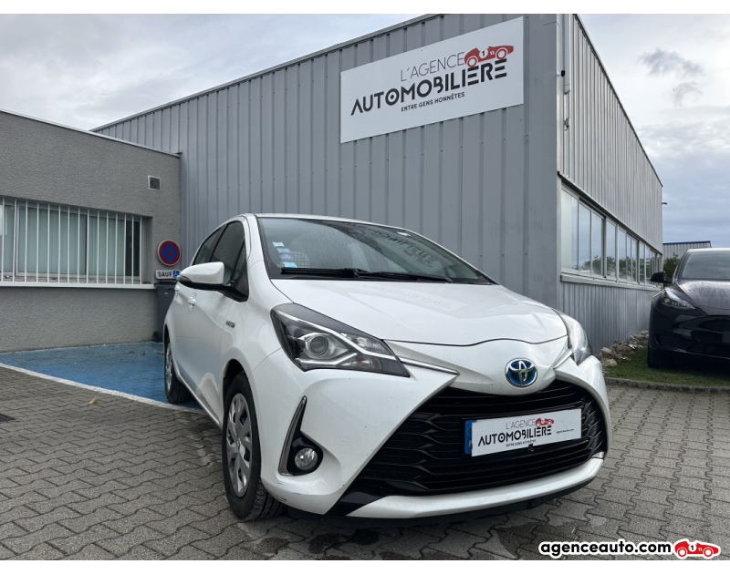 Achat voiture occasion, Auto occasion pas cher | Agence Auto Toyota Yaris 1.5 VVT-I HYBRID 100 CV TVA RECUP Blanc Année 2019 Automatique Hybride