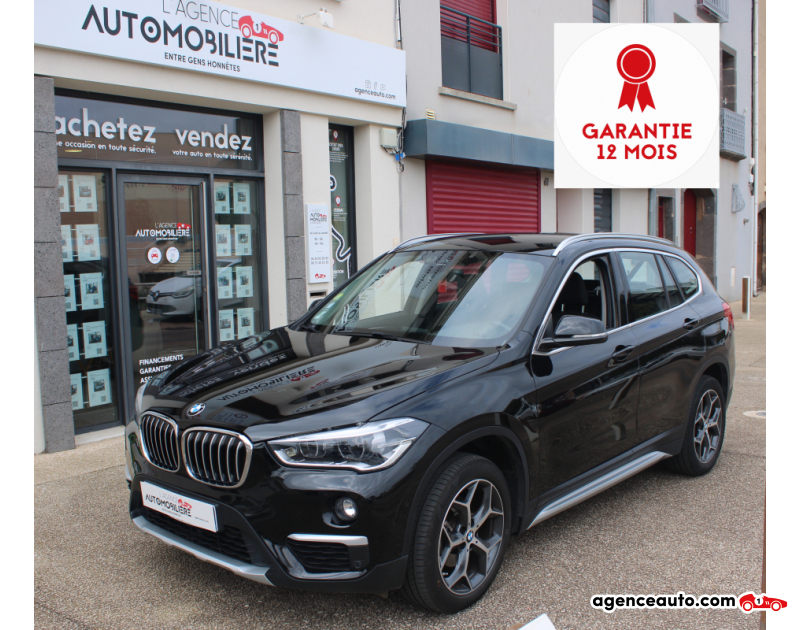 Achat voiture occasion, Auto occasion pas cher | Agence Auto Bmw X1 1.6 D 116 X-LINE SDRIVE DKG BVA ( Garantie 12 Mois National ) Noir Année 2018 Automatique Diesel