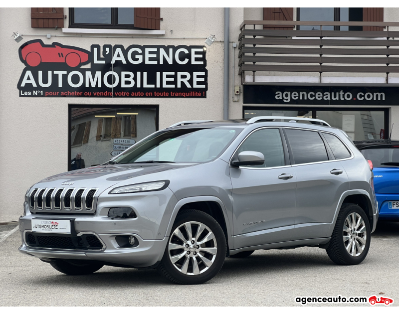 Achat voiture occasion, Auto occasion pas cher | Agence Auto Jeep Cherokee 2.2 Multijet 200ch OVERLAND BVA 4x4 Gris Année 2017 Automatique Diesel