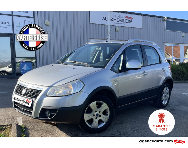 Compra de Coches Usados, Coches Usados Baratos %'|'% Agence Auto Fiat Sedici 1.6 107 cv Emotion 4x4 Blanc Año 2006 Manuelle Essence