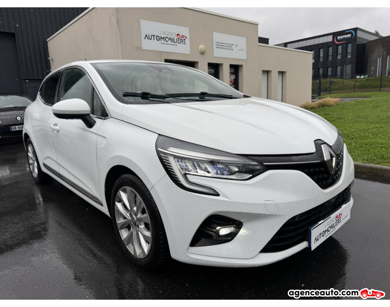 Achat voiture occasion, Auto occasion pas cher | Agence Auto Renault Clio V 1.3 TCe 130 BVA INTENS | GARANTIE 12 MOIS Blanc Année 2020 Automatique Essence
