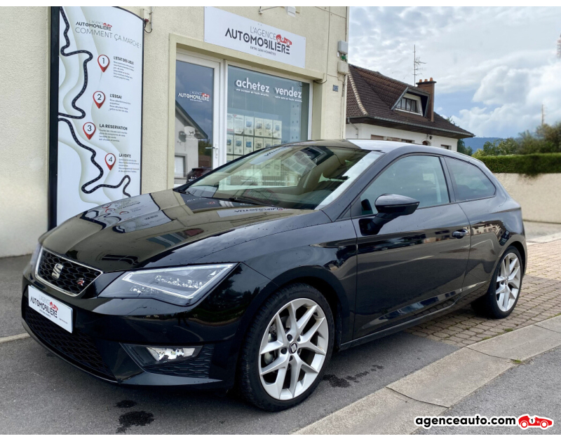Achat voiture occasion, Auto occasion pas cher | Agence Auto Seat Leon FR III 1.4 TSI 16V 150 cv 3 portes Noir Année 2017 Manuelle Essence