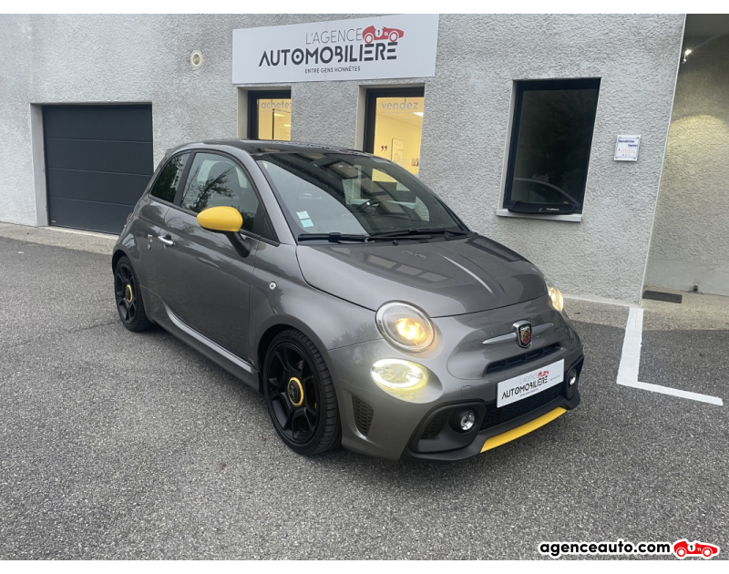 Aankoop Gebruikte Auto, Goedkope Gebruikte Auto | Agence Auto Abarth 500 Abarth 595 pista 1.4 T-Jet 160cv échappement Record Monza Gris Jaar 2018 Manuelle Essence