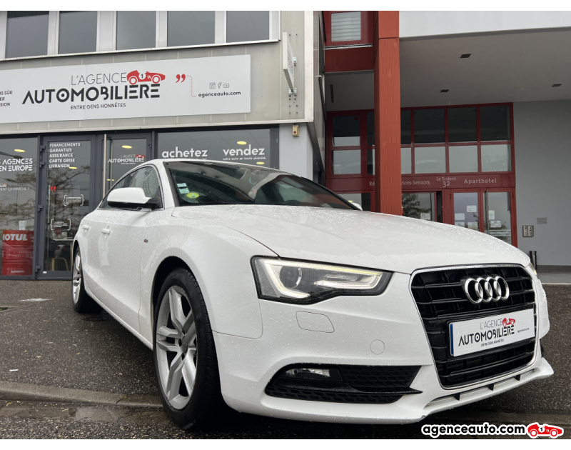 Acquisto Auto Usate, Auto Usate Economiche | Agenzia Automobiliare Audi A5 Sportback 2.0 TDi FAP Multitronic 177 cv BVA S LINE 5PL Blanc Anno 2014 Automatique Diesel