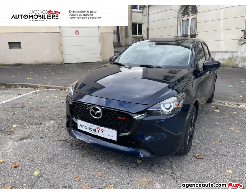 Achat voiture occasion, Auto occasion pas cher | Agence Auto Mazda Mazda 2 1.5 E-SKYACTIV HYBRID 90ch HOMURA PREMIERE MAIN Bleu Année 2024 Manuelle Essence