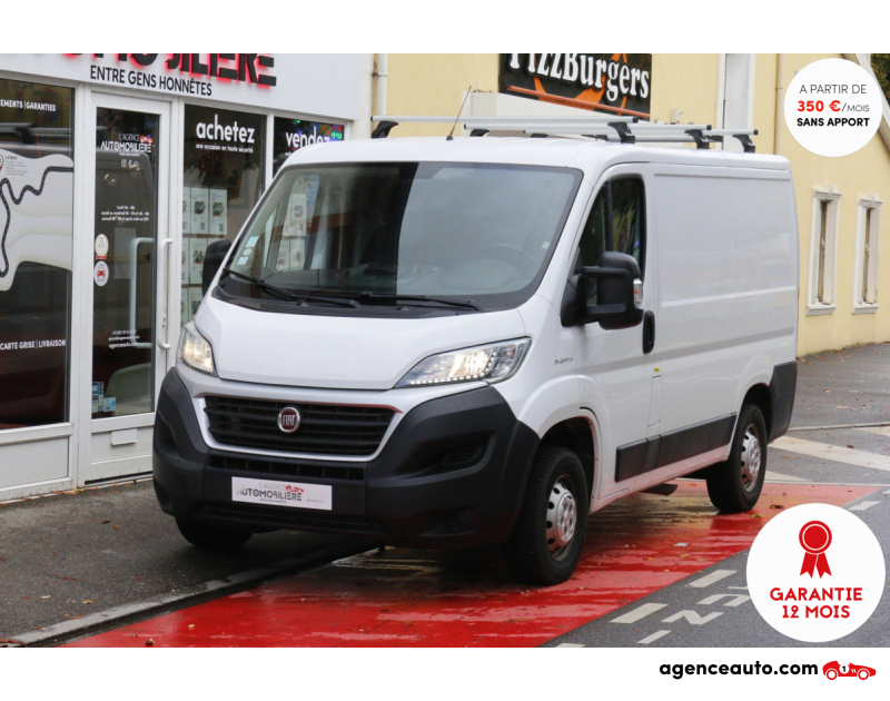Achat voiture occasion, Auto occasion pas cher | Agence Auto Fiat Ducato Fourgon L1H1 2.0 Multijet 115 Pack Pro Nav BVM (Attelage, Habillage bois, Caméra de recul) Blanc Année 2018 Manuelle Diesel