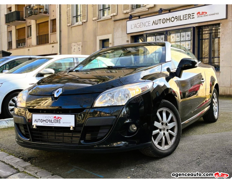 Achat voiture occasion, Auto occasion pas cher | Agence Auto Renault Megane CC III COUPE CABRIOLET 1.9 DCI 130 FAP PRIVILEGE EURO5 Noir Année 2010 Manuelle Diesel