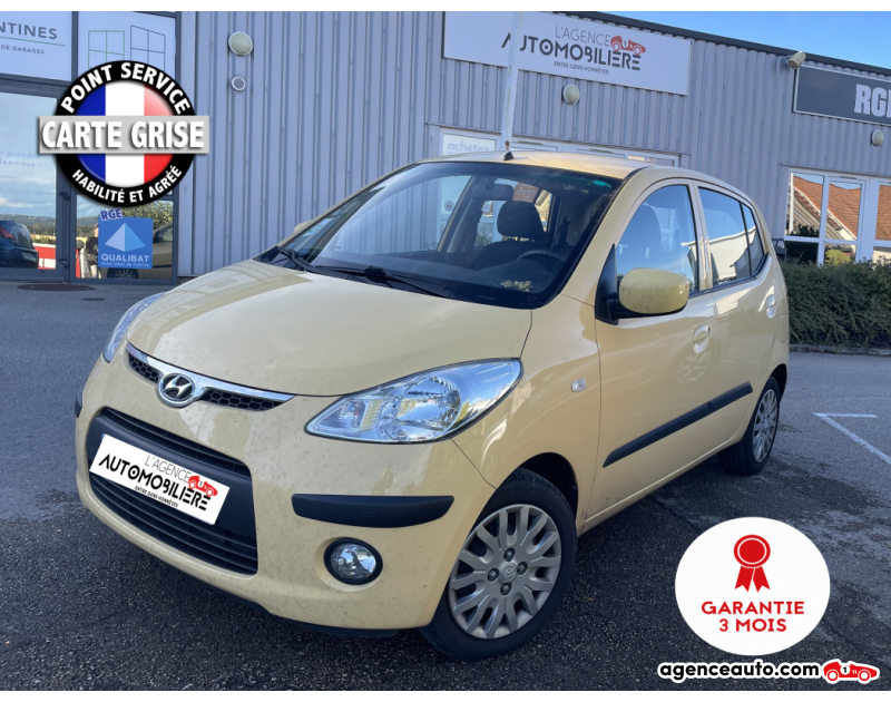 Achat voiture occasion, Auto occasion pas cher | Agence Auto Hyundai I10 I 1.1 i 12V 66 cv Jaune Année 2008 Manuelle Essence