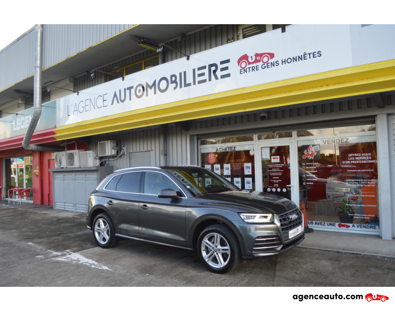 Compra de Coches Usados, Coches Usados Baratos %'|'% Agence Auto Audi Q5 35 TDI 163ch S line S tronic 7 Gris Año 2020 Automatique Diesel