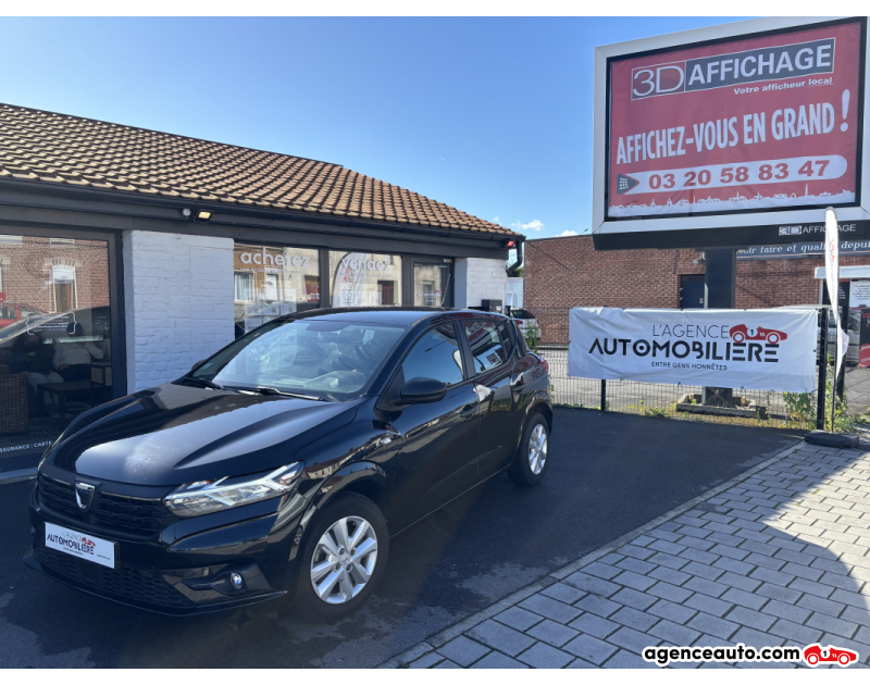 Achat voiture occasion, Auto occasion pas cher | Agence Auto Dacia Sandero III 1.0 SCE 65 ESSENTIEL Noir Année 2021 Manuelle Essence