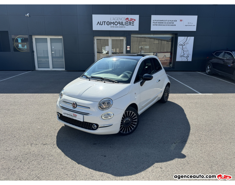 Gebrauchtwagenkauf, Günstige Gebrauchtwagen | Automobilienagentur Fiat 500 1.2 S&S 69 cv Finition Club cuir toit panoramique Blanc Jahr 2016 Manuelle Essence