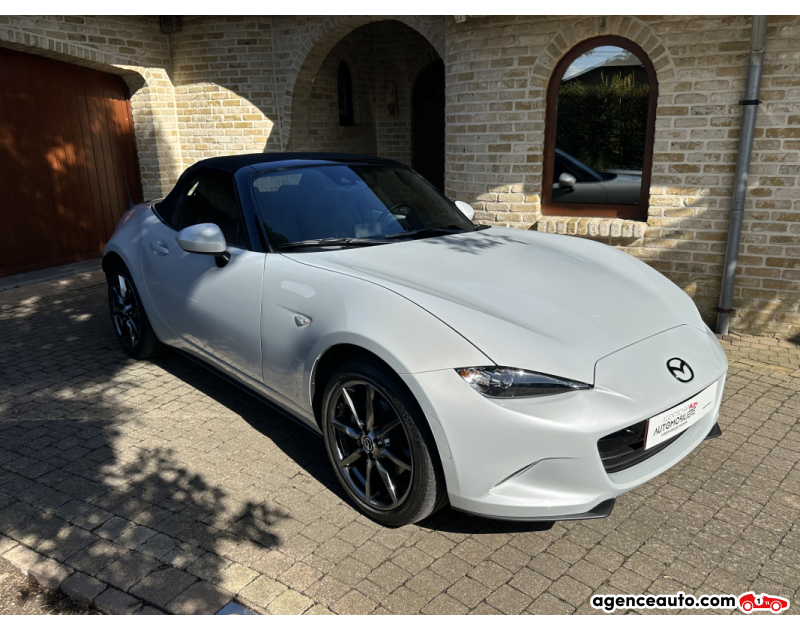 Achat voiture occasion, Auto occasion pas cher | Agence Auto Mazda MX-5 2,0 Blanc Année 2018 Automatique Essence