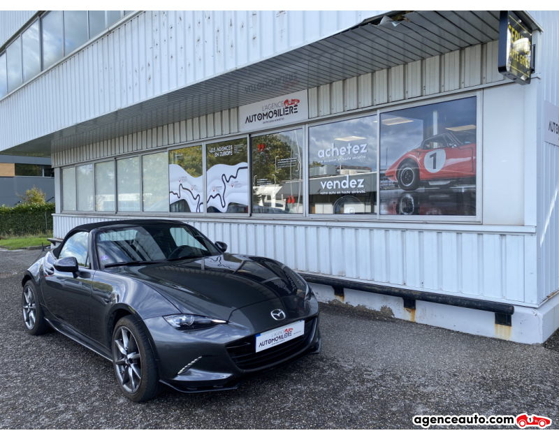 Compra de Coches Usados, Coches Usados Baratos %'|'% Agence Auto Mazda MX-5 IV (ND) 2.0 i Skyactiv-G Cabriolet 16V S&S 184 CV - GARANTIE 12 MOIS Gris Año 2021 Manuelle Essence
