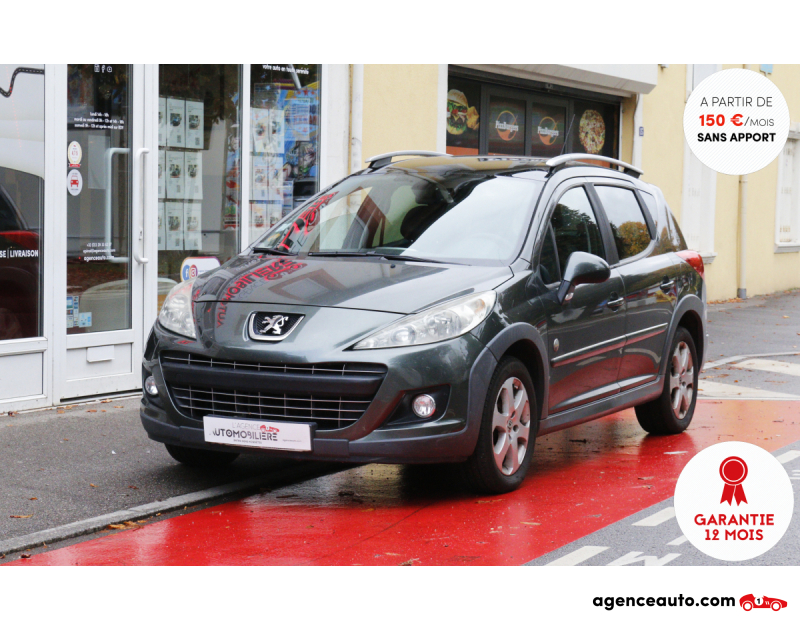 Compra de Coches Usados, Coches Usados Baratos %'|'% Agence Auto Peugeot 207 SW 1.6 HDi 90 Outdoor (Toit panoramique, Clim Bi-zone, Régulateur...) Gris Año 2010 Manuelle Diesel