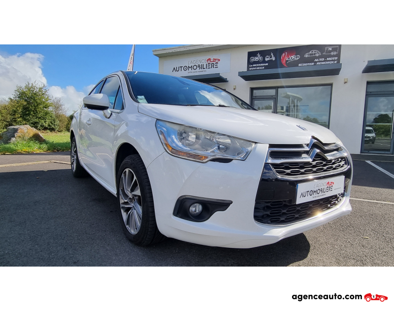 Compra de Coches Usados, Coches Usados Baratos %'|'% Agence Auto Citroen DS4 1.6 e-HDI 115cv AIRDREAM SO-CHIC Blanc Año 2013 Manuelle Diesel