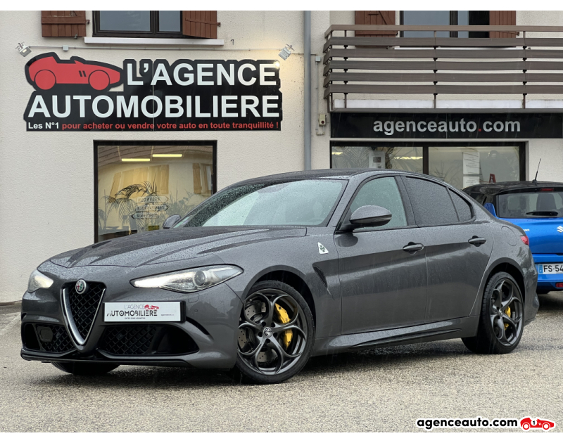 Acquisto Auto Usate, Auto Usate Economiche | Agenzia Automobiliare Alfa Romeo Giulia 2.9 V6 510ch QV QUADRIFOGLIO VERDE Gris Anno 2018 Automatique Essence