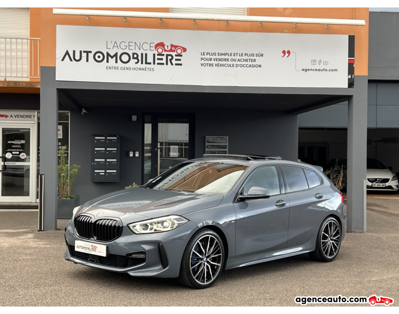 Achat voiture occasion, Auto occasion pas cher | Agence Auto Bmw Série 1 F40 120d xDrive 2.0 190 CV M Sport Toit Ouvrant Harman Kardon Hayon Electrique Park Assist Gris Année 2019 Automatique Diesel