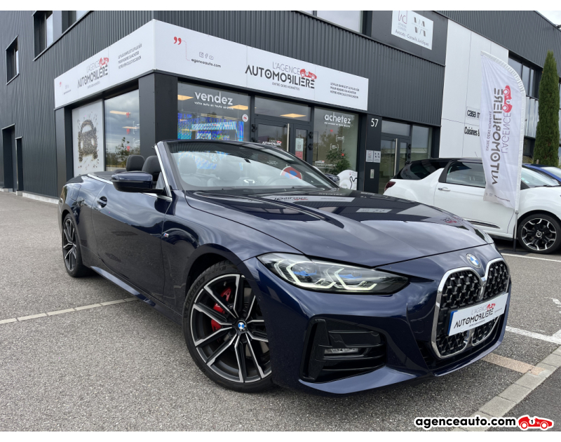 Gebrauchtwagenkauf, Günstige Gebrauchtwagen | Automobilienagentur Bmw Série 4 420D CABRIOLET M SPORT 2.0D MILD HYBRID STEPTRONIC8 190CV Bleu Jahr 2021 Automatique Diesel