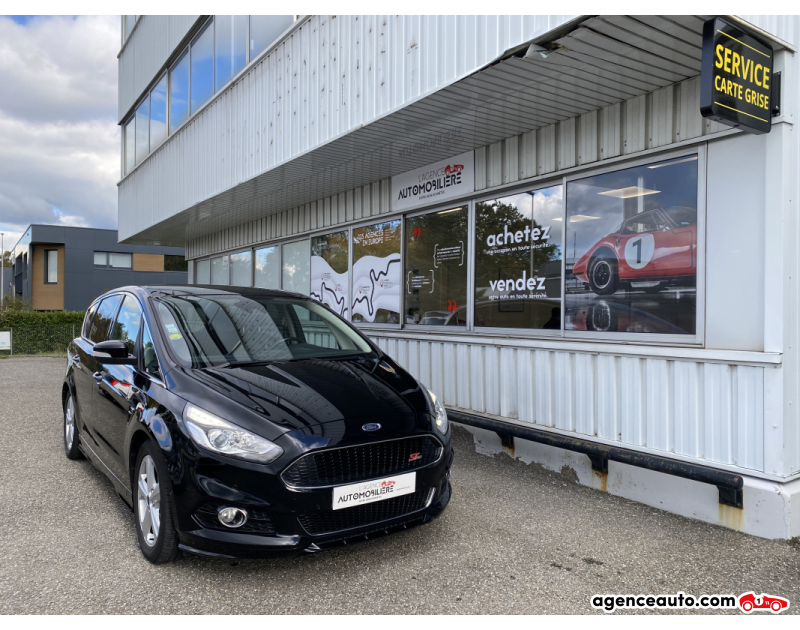 Achat voiture occasion, Auto occasion pas cher | Agence Auto Ford S-Max II 2.0 TDCi 16V PowerShift S&S 210 CV BVA ST-Line - Garantie 12 Mois Noir Année 2016 Automatique Diesel