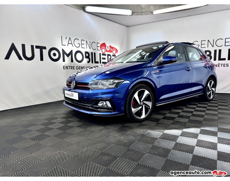 Achat voiture occasion, Auto occasion pas cher | Agence Auto Volkswagen Polo 2.0 TSI 200 GTI DSG BVA (Toit Ouvrant, Beats) Bleu Année 2020 Automatique Essence