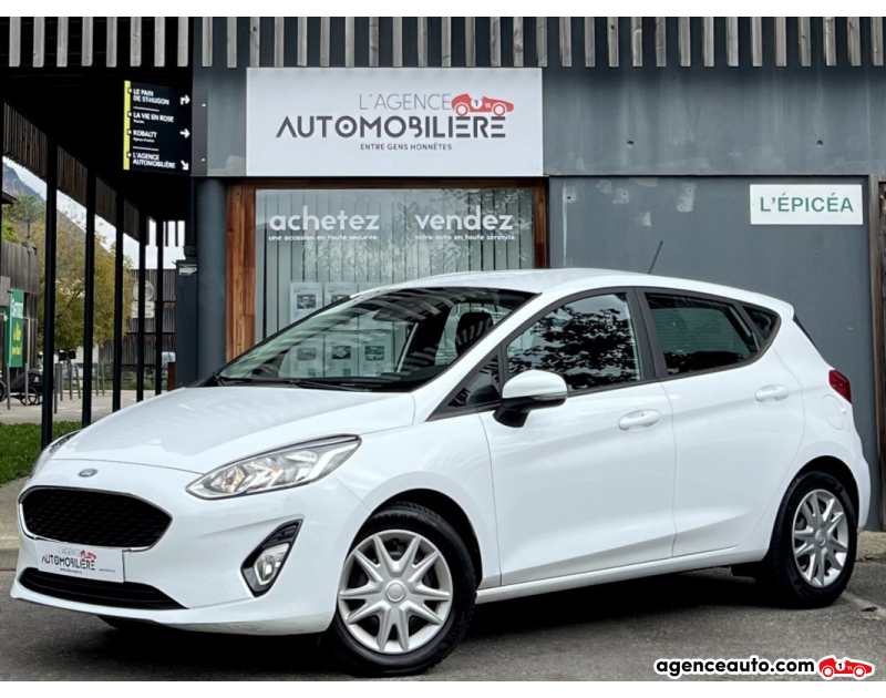 Achat voiture occasion, Auto occasion pas cher | Agence Auto Ford Fiesta 1.1 EcoBoost 85ch Trend 5p / 1°Main Blanc Année 2018 Manuelle Essence